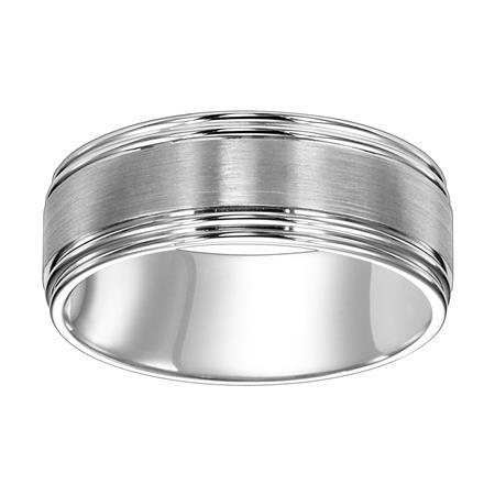 Satin Finish Double Round Edge 8mm Band image 2